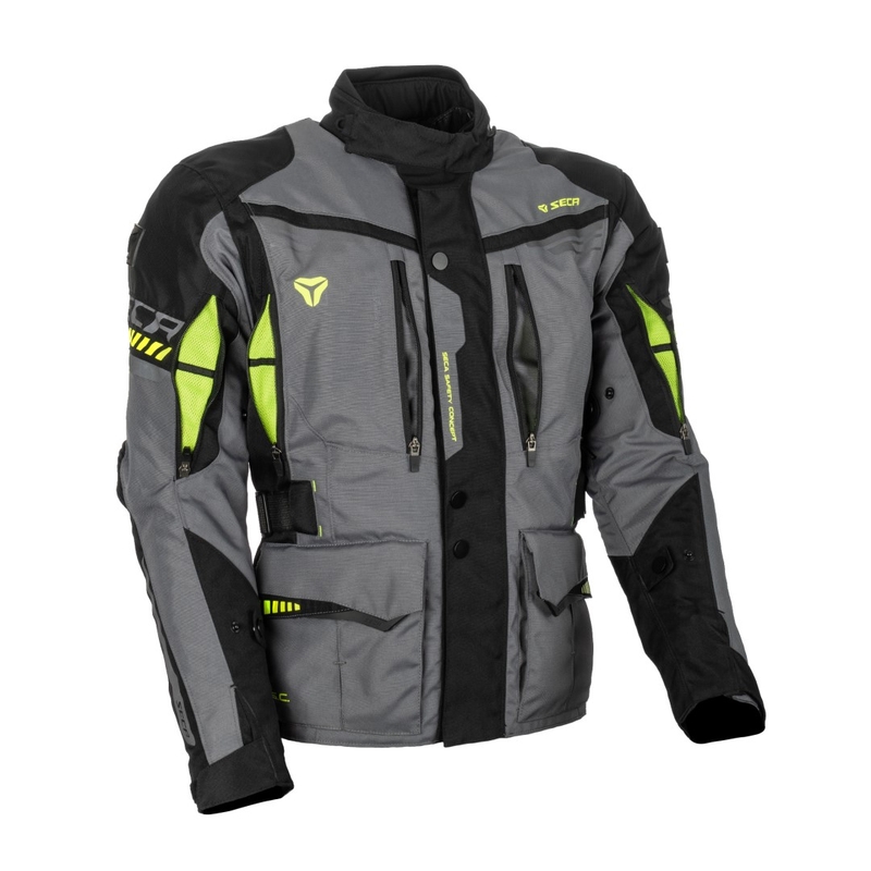 Giacca da moto SECA Arrakis II grigio-nero Saldi