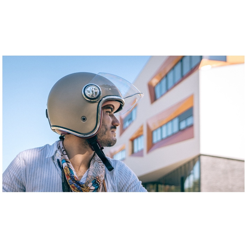 Casco aperto NOX PREMIUM Heritage rosa champagne