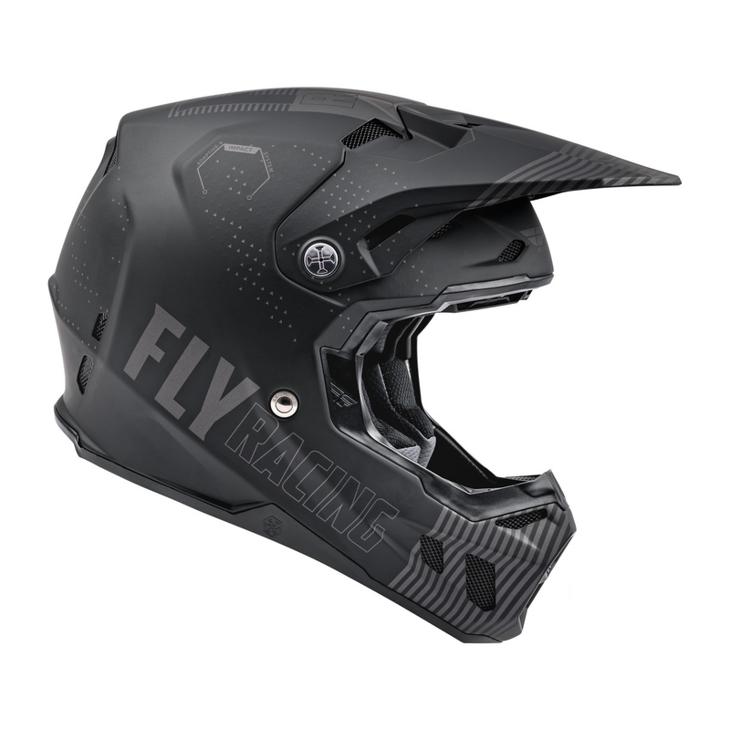 Casco da motocross FLY Racing Formula CC Primary nero-grigio opaco