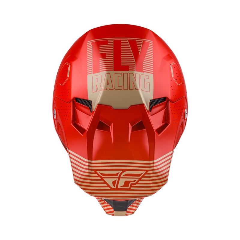 Casco da motocross FLY Racing Formula CC Primary rosso-sabbia