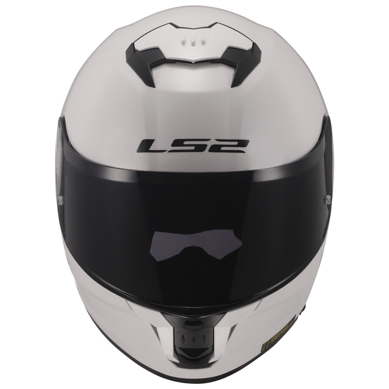 LS2 FF808 Stream II casco moto integrale bianco lucido