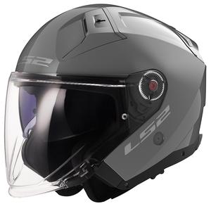 Casco aperto LS2 OF603 Infinity II Solid grigio Nardo