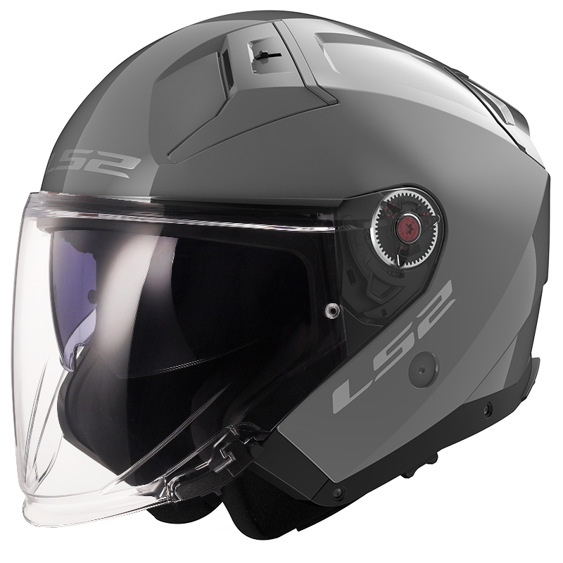 Casco aperto LS2 OF603 Infinity II Solid grigio Nardo