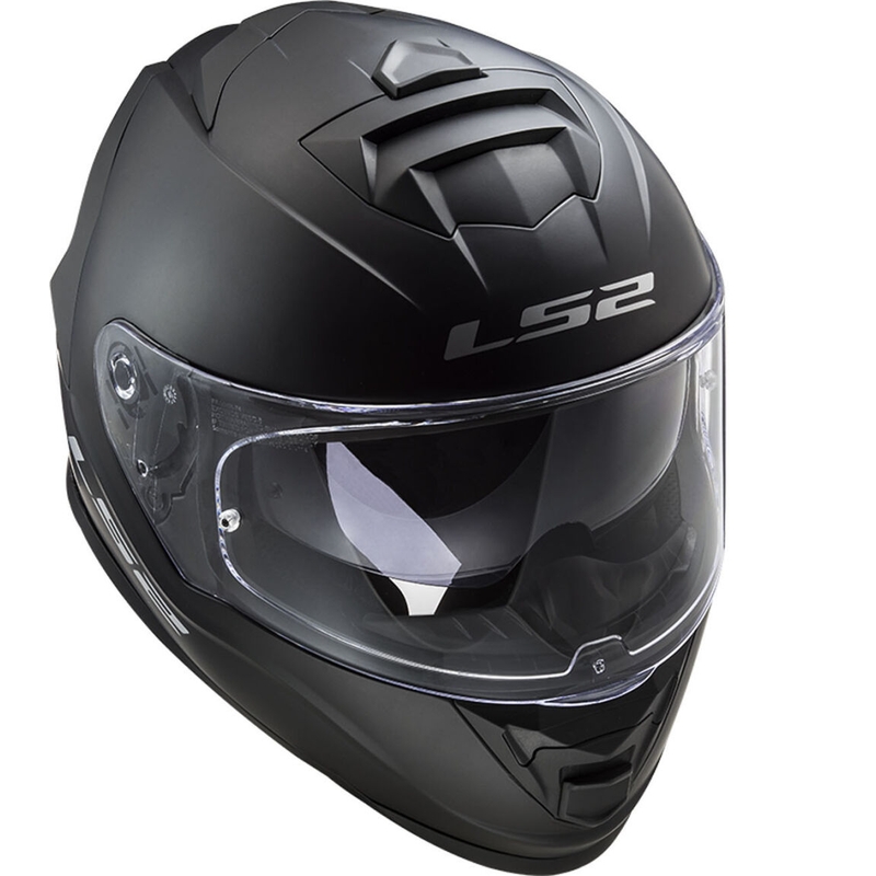 LS2 FF800 Storm II Casco integrale da moto in nero opaco solido