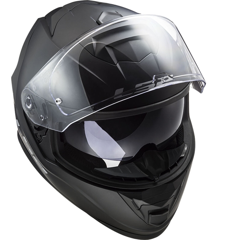 LS2 FF800 Storm II Casco integrale da moto in nero opaco solido