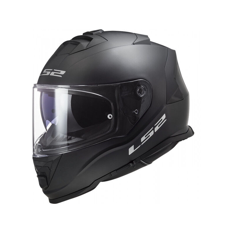 LS2 FF800 Storm II Casco integrale da moto in nero opaco solido