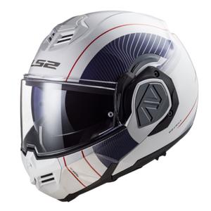 Casco moto ribaltabile LS2 FF906 Advant Cooper 06 blu-bianco