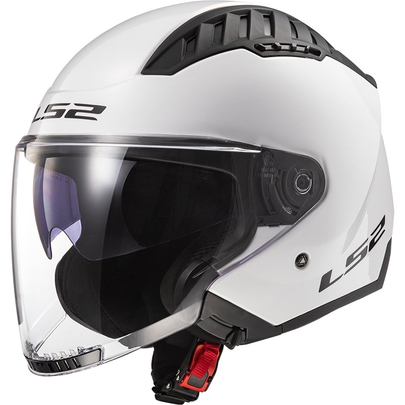 Casco moto aperto LS2 OF600 Copter II bianco lucido
