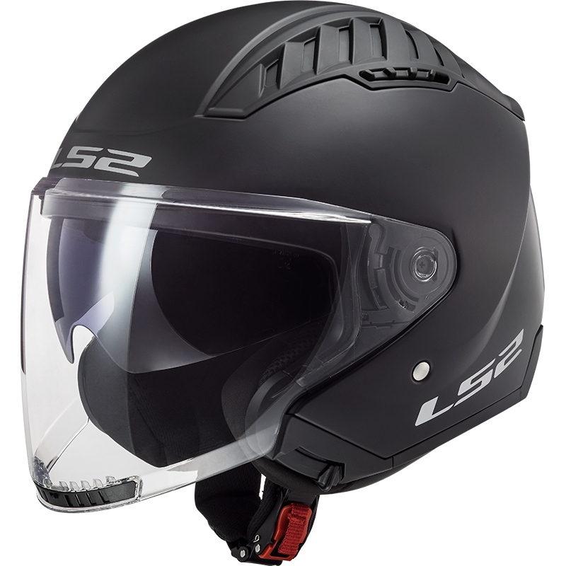 LS2 OF600 Copter II casco moto aperto nero opaco