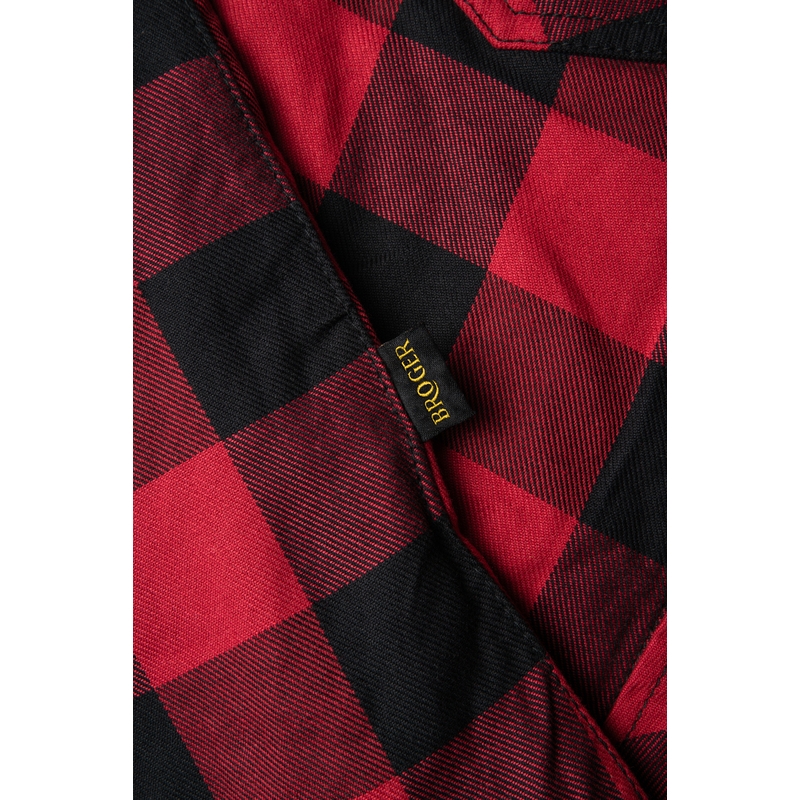 Camicia moto donna BROGER Alaska nero-rosso Saldi