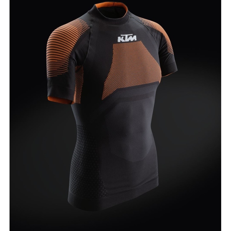 Maglia termica a maniche corte KTM Performance nero-arancio Saldi