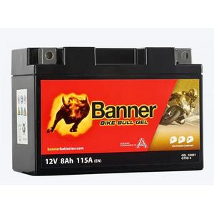 Batteria al gel Banner Bike Bull Gel 12V, YT9B-4, 8AH, 115A