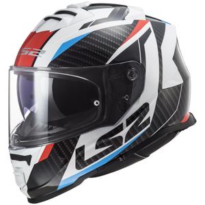 Casco moto integrale LS2 FF800 Storm II Racer bianco-nero-rosso-blu