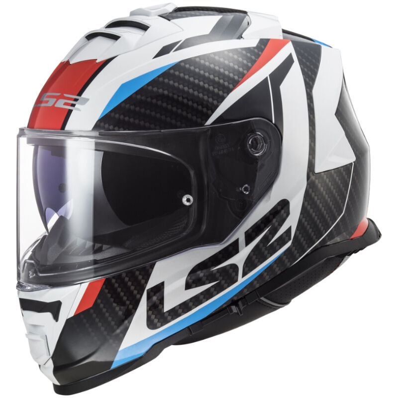 Casco integrale da moto LS2 FF800 Storm II Racer bianco-nero-rosso-blu