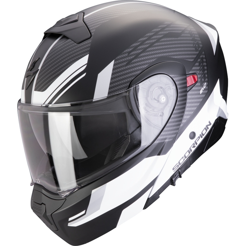 Casco moto apribile Scorpion EXO-930 EVO Sikon nero-argento-bianco Saldi