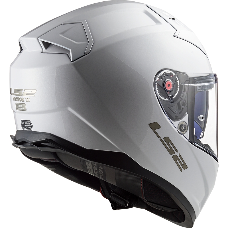 LS2 FF811 Vector II Casco integrale bianco solido per motociclisti