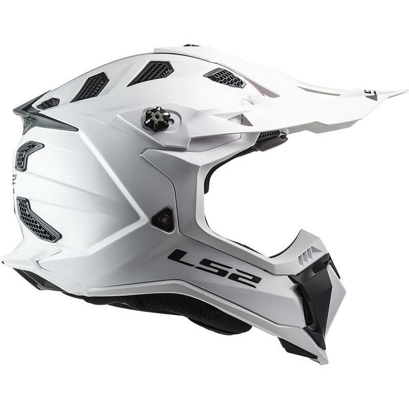 Casco da motocross LS2 MX700 Subverter Single Mono 06 bianco lucido