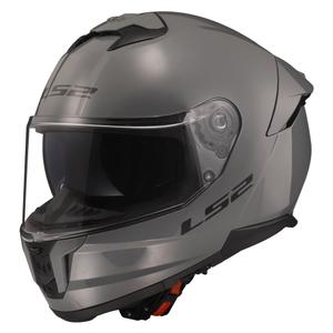 LS2 FF808 Stream II Casco integrale da moto grigio solido