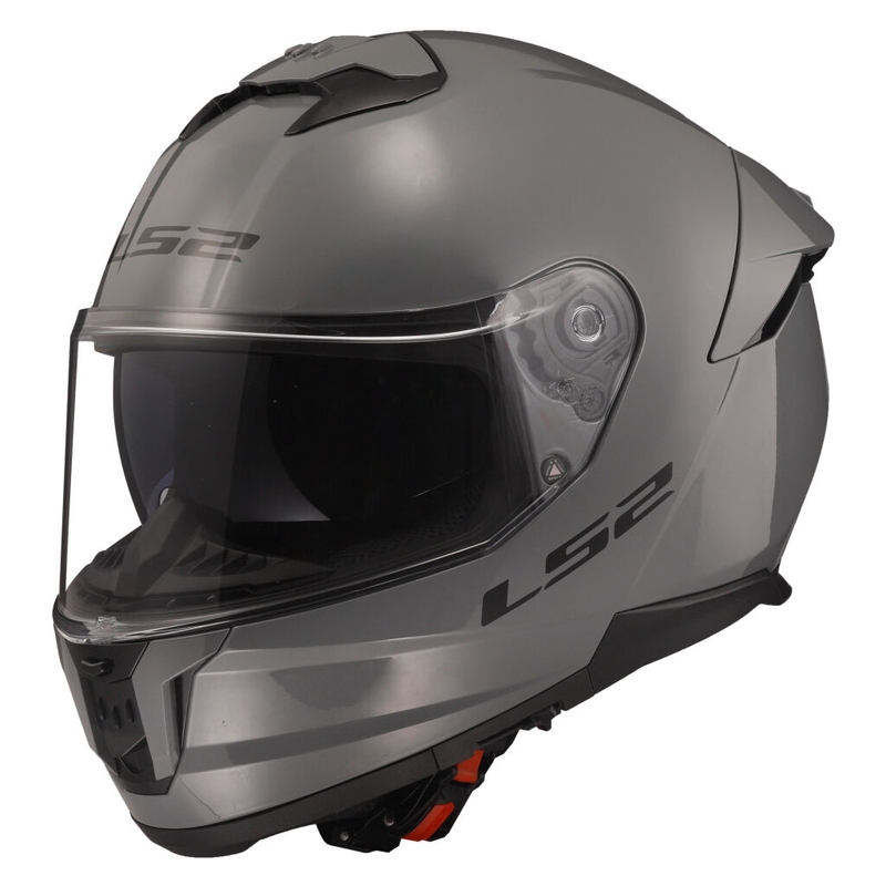 LS2 FF808 Stream II Casco integrale da moto grigio solido
