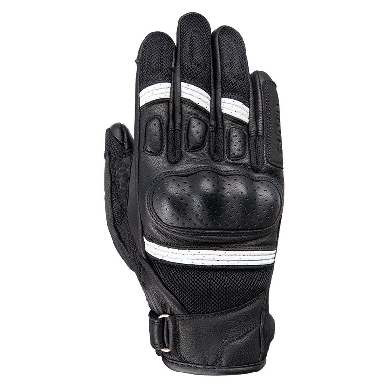 Guanti da moto Oxford RP-6S da donna, bianchi e neri