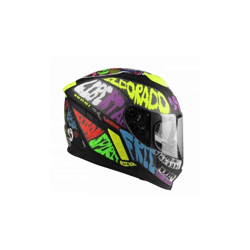 Casco moto integrale Lazer Rafale Mexicana multicolore