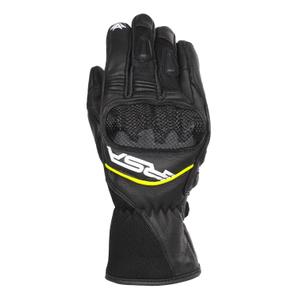 Guanti da moto RSA Airvent 2 nero-bianco-giallo fluo