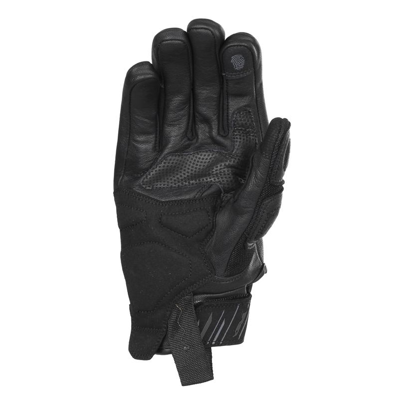 Guanti da moto RSA Sprint nero-grigio