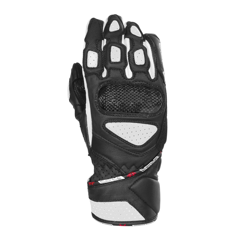 Guanti da moto da donna RSA RX2 bianco e nero