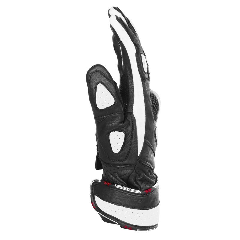 Guanti da moto da donna RSA RX2 bianco e nero