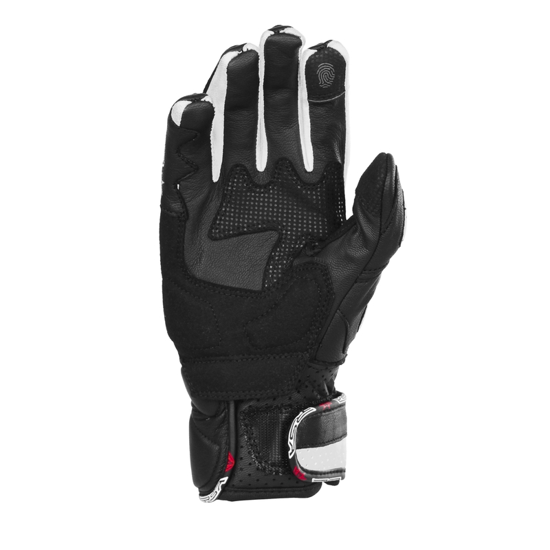 Guanti da moto da donna RSA RX2 bianco e nero