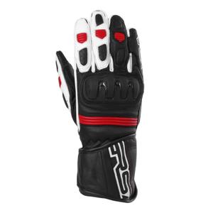 Guanti da moto RSA Gappa 2 nero-bianco-rosso