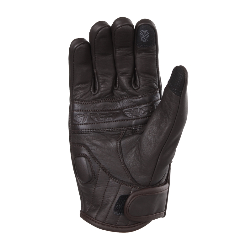 Guanti da moto Street Racer Striker 2 marrone