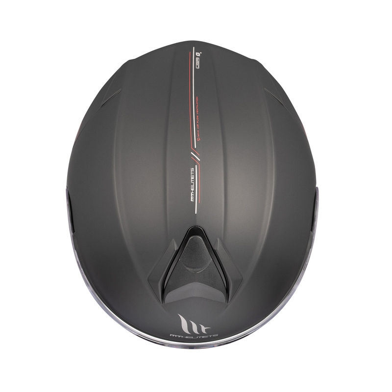 Casco moto MT Genesis SV Solid A1 nero opaco ribaltabile