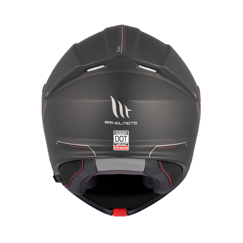 Casco moto MT Genesis SV Solid A1 nero opaco ribaltabile