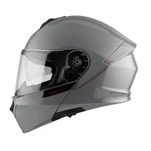 MT Genesis SV Solid A12 casco moto grigio lucido
