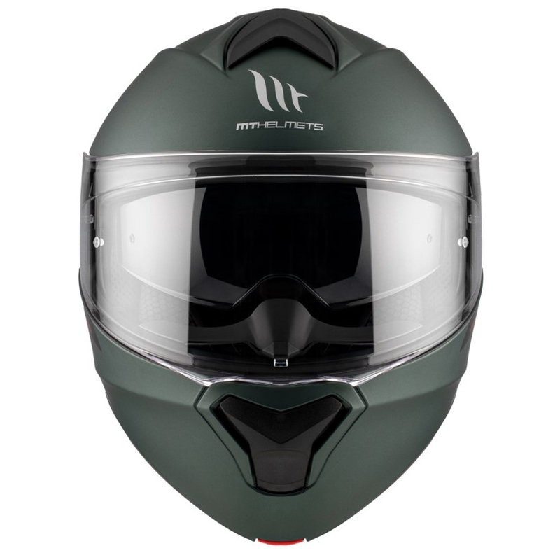 Casco moto apribile MT Genesis SV Solid A6 verde opaco