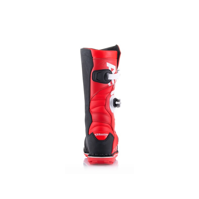 Stivali da moto Alpinestars Tech Trial bianco-rosso-nero
