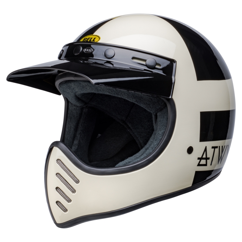 Přilba na motorku Bell Moto-3 Atwyld Orbit bílo-černá
