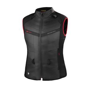 Gilet Shima Powerheat donna nero-rosso