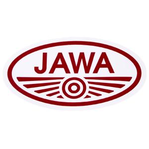 Adesivo JAWA con bordo bianco
