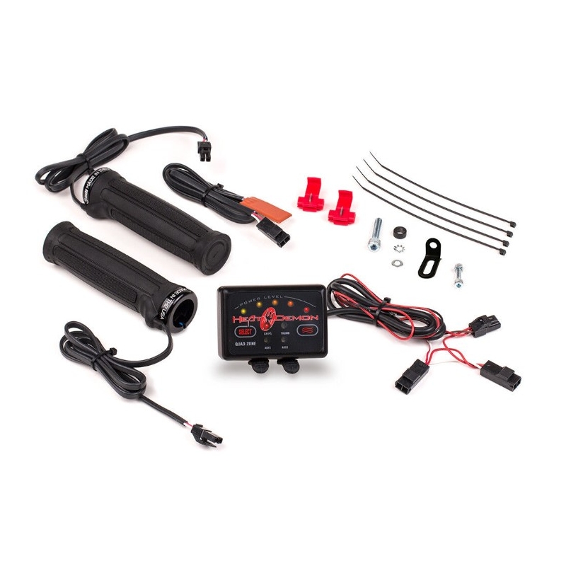 Manopole riscaldate SYMTEC ATV Clamp On Quad Zone nero