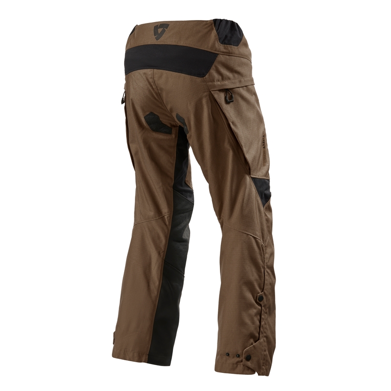 Pantaloni da moto Revit Continent marrone estesi