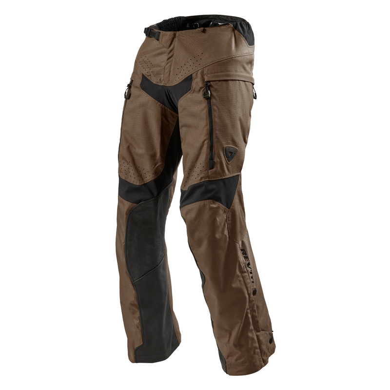 Pantaloni moto Revit Continent corti marrone