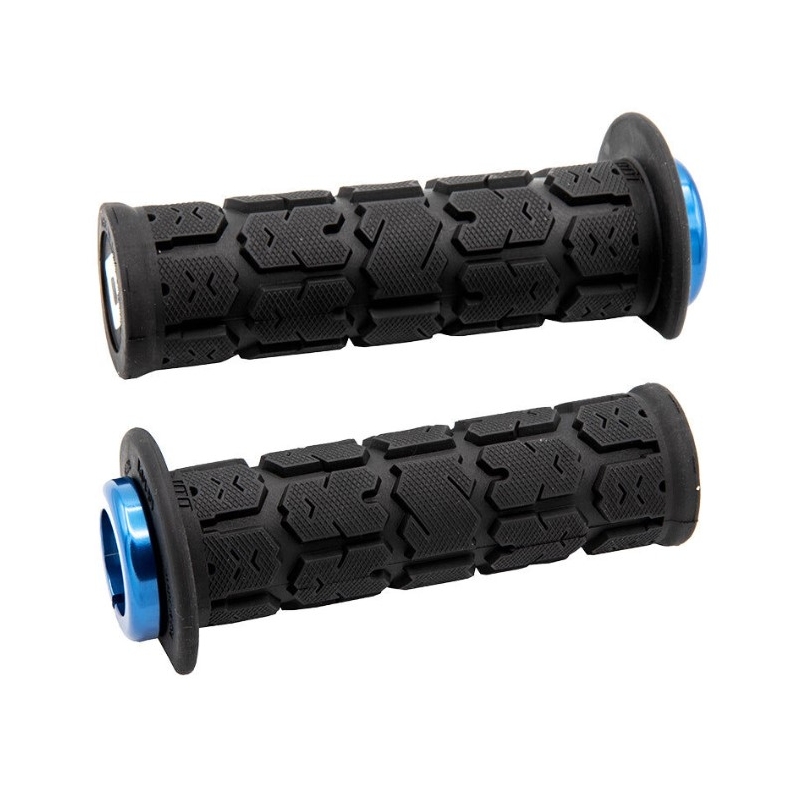 Manopole ODI ROGUE ATV LOCK-ON V2.1 125mm nero-blu