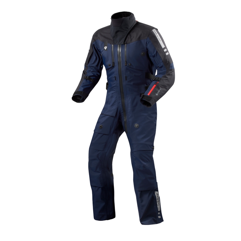Revit Paramount GTX tuta moto monopezzo blu scuro estesa