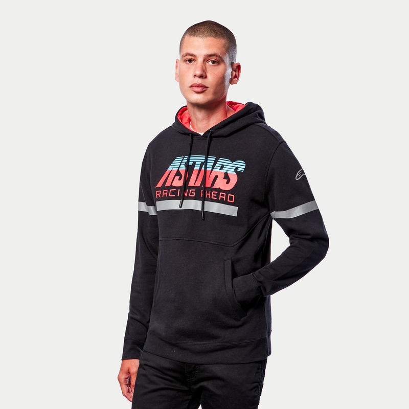 Felpa Alpinestars Club Nera-rossa-blu-grigia