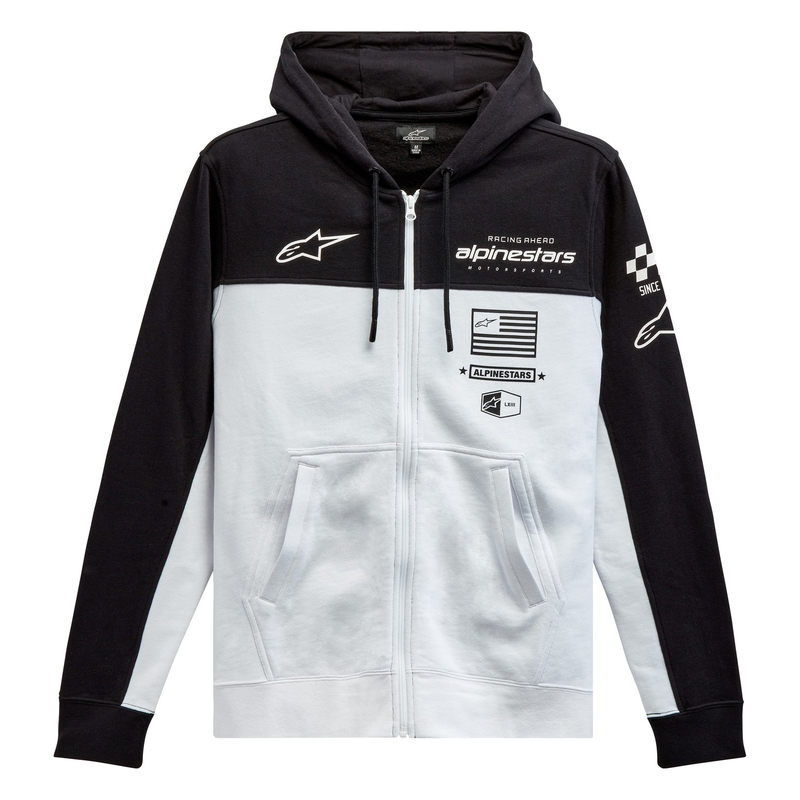 Alpinestars H Block Felpa con cappuccio bianco e nero