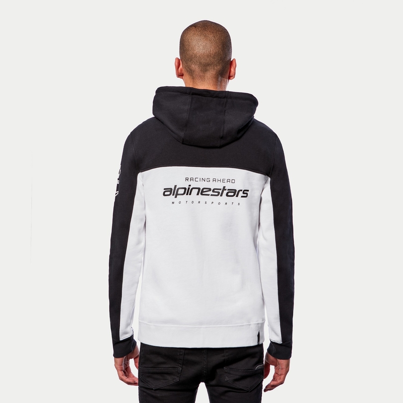 Alpinestars H Block Felpa con cappuccio bianco e nero