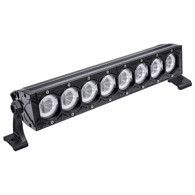 Rampa luminosa a LED SHARK LED LIGHT BAR 17" CON ANELLO HALO, CREE LED, 80W