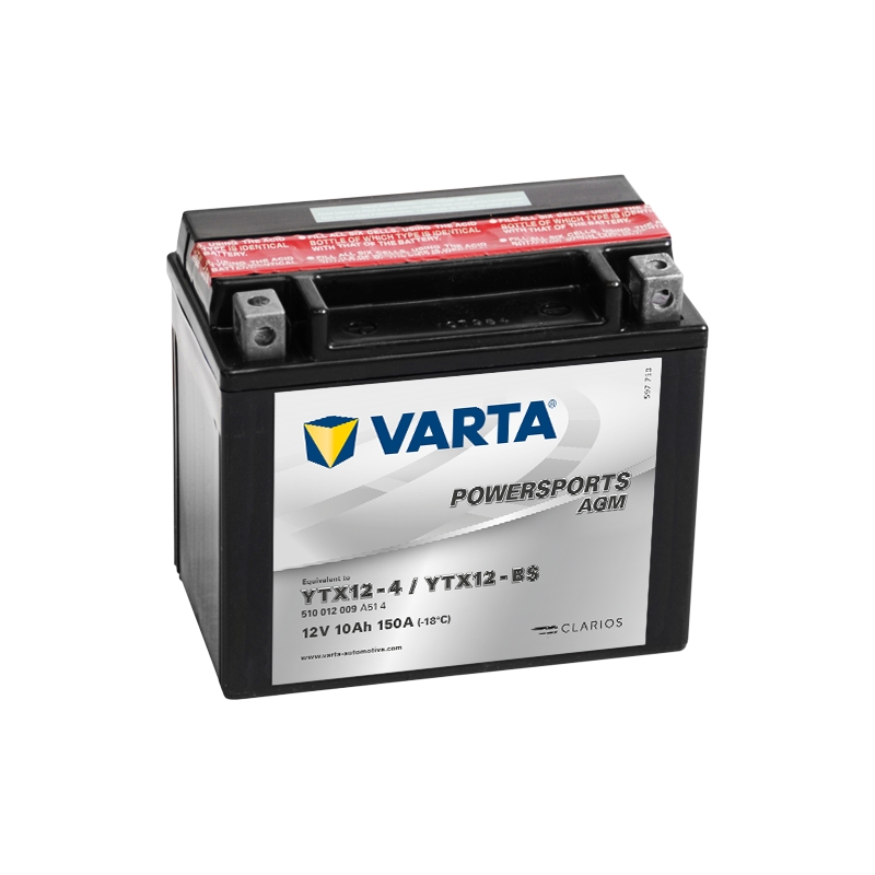 Batteria VARTA 12V/10AH-MOTO LF senza manutenzione (YTX12-4/YTX12-BS)